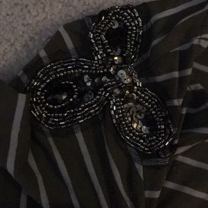 Gorgeous olive green sequined long sleeve